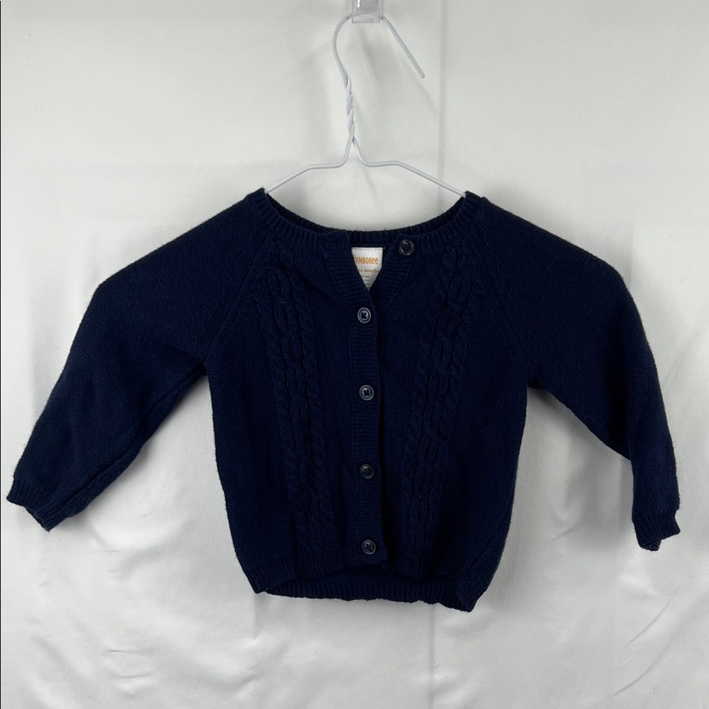 Gymboree - Girl’s Sweater - 18 to 24 Months - Navy - Button Down - Cable Knitt